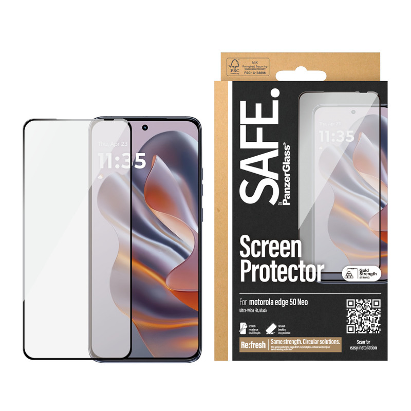 SAFE by PanzerGlass Motorola Edge 50 Neo protector de pantalla Ultra-Wide Fit SAFE95985