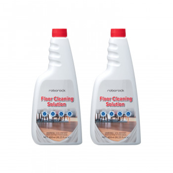 Roborock limpiador de suelos para robots aspirador, 2 x 480 ml, concentrado, sin rayas, biodegradable
