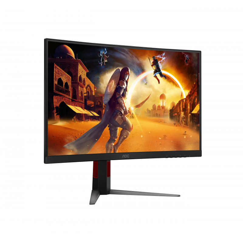 AOC CQ27G4Z2 monitor gaming curvo 27 inch QHD - 240Hz Fast VA, 0,5ms MPRT, FreeSync Premium, altura ajustable