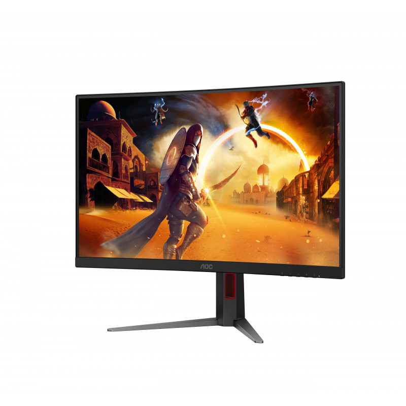 AOC CQ27G4Z2 monitor gaming curvo 27 inch QHD - 240Hz Fast VA, 0,5ms MPRT, FreeSync Premium, altura ajustable