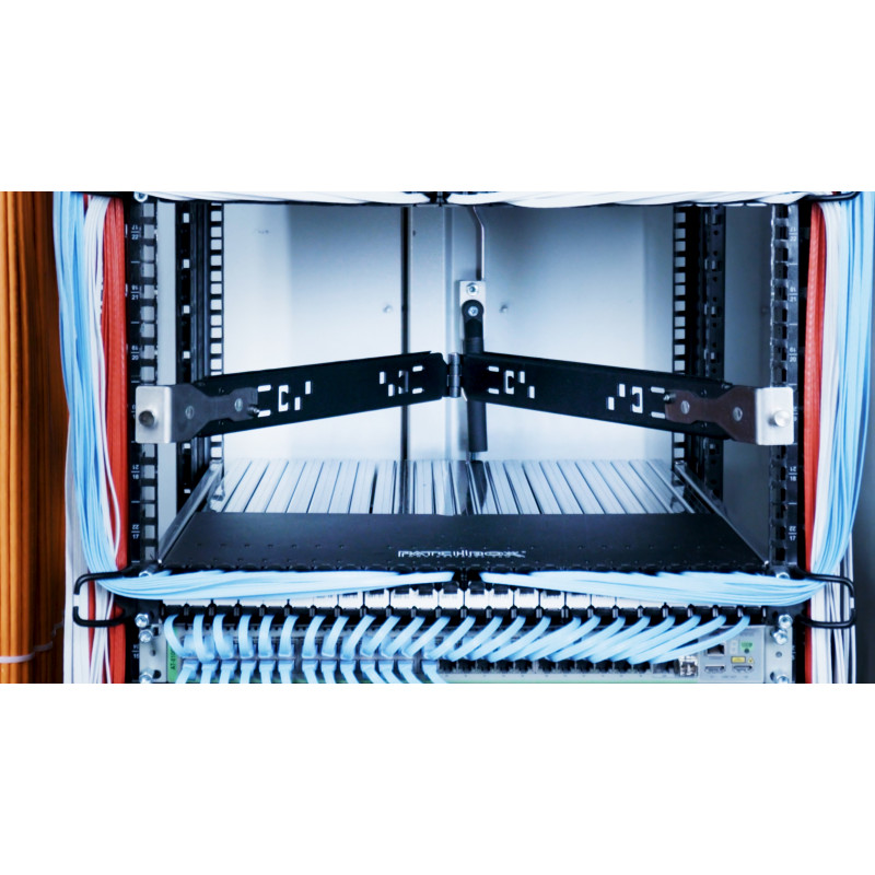 PATCHBOX Setup.exe Herramienta de montaje en rack para dispositivos de 19 pulgadas, Negro
