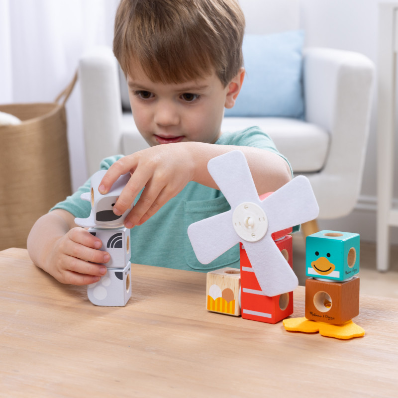 Melissa & Doug Blockables Set Amigos de la granja
