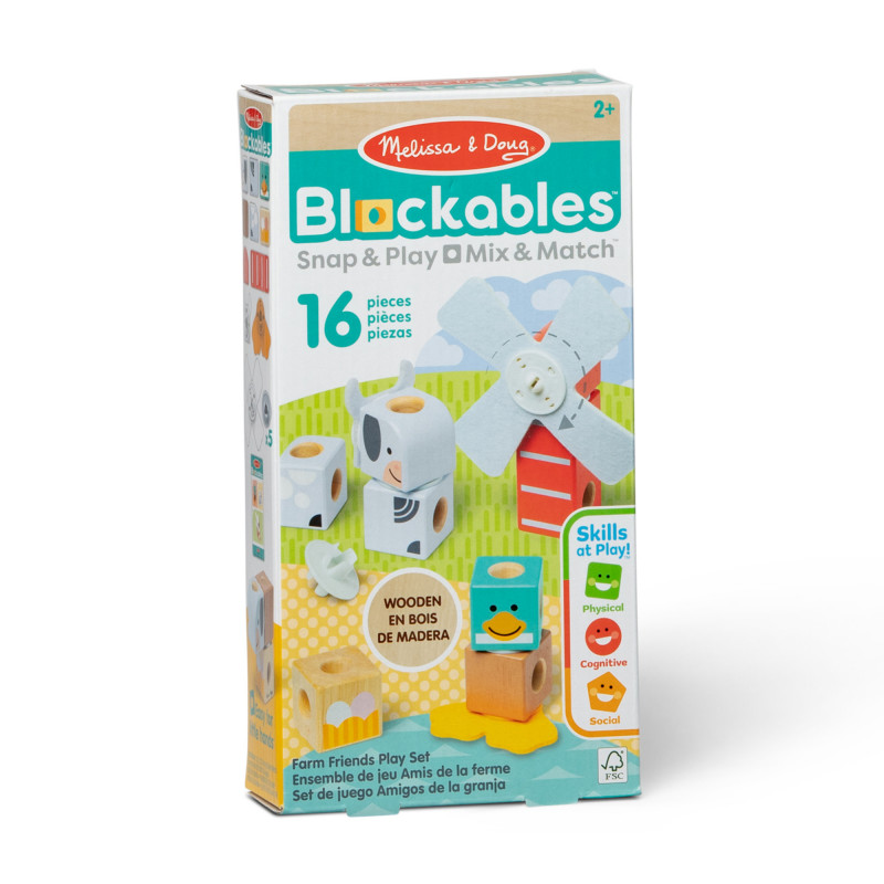 Melissa & Doug Blockables Set Amigos de la granja