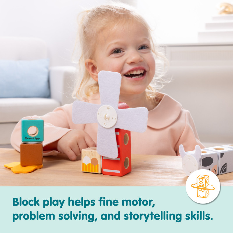 Melissa & Doug Blockables Set Amigos de la granja