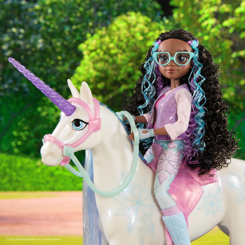 Spin Master Unicorn Academy - set de figuras Glacier unicornio y jinete Ava