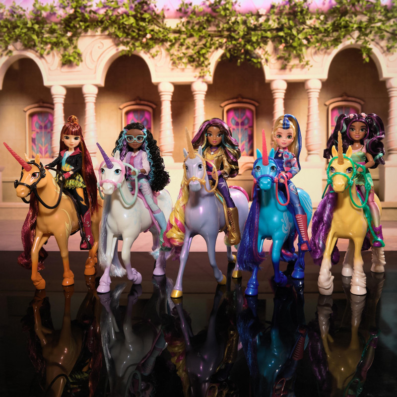 Spin Master Unicorn Academy - set de figuras Glacier unicornio y jinete Ava