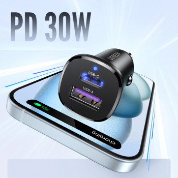 UGREEN EC305 Cargador de pared 30W USB-C + USB-A PD 3.0 PPS Quick Charge 3.0 negro