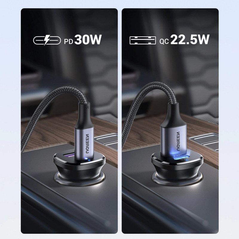UGREEN EC305 Cargador de pared 30W USB-C + USB-A PD 3.0 PPS Quick Charge 3.0 negro