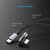 UGREEN Cable en ángulo USB-C a USB-C QC 3.0 PD 3A 60W 1m negro