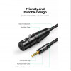 UGREEN AV182 Cable de audio de conector macho XLR a conector macho TRS de 3,5 mm 1 m negro