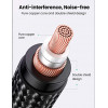 UGREEN AV182 Cable de audio de conector macho XLR a conector macho TRS de 3,5 mm 1 m negro
