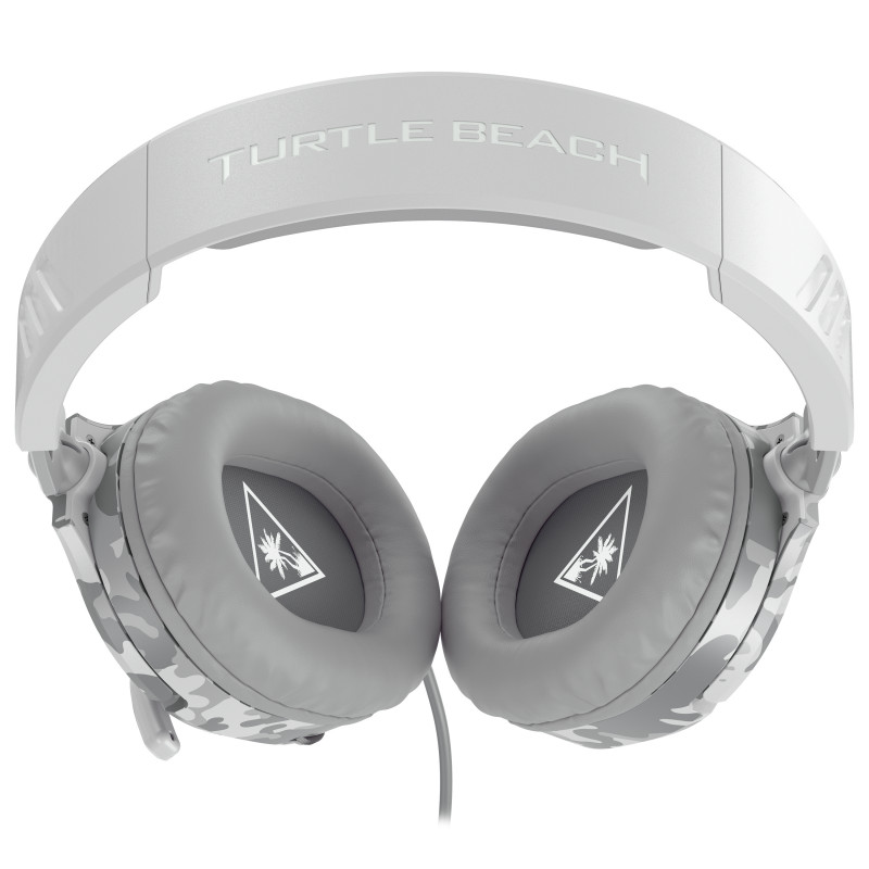 Turtle Beach RECON 70 auriculares gaming de diadema con cable y micrófono plegable, blanco Camo (TBS-6230-02)