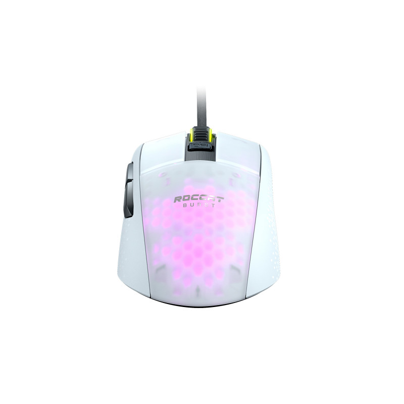 Roccat Burst Pro ratón gaming con cable, 16000 dpi, 68 g, blanco (ROC-11-746)