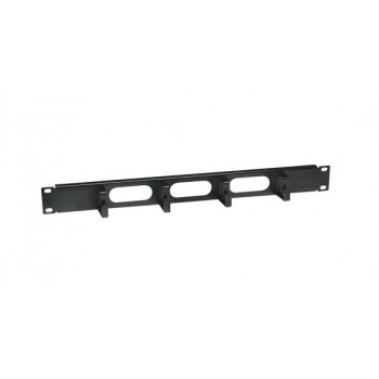 Intellinet 204279 organizador de cables para rack 19 inch 1U con 4 ganchos, 48 mm de profundidad, negro