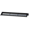 Intellinet 513487 panel de parcheo 24 puertos Cat5e STP 1U para rack, negro