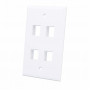 Intellinet 163316 Caja de superficie para 4 módulos Keystone, blanca