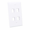 Intellinet 163316 Caja de superficie para 4 módulos Keystone, blanca