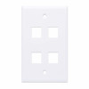 Intellinet 163316 Caja de superficie para 4 módulos Keystone, blanca