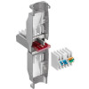 Techly 105889 Conector modular RJ45 Cat6 STP sin herramientas, 1G, apantallado, transparente