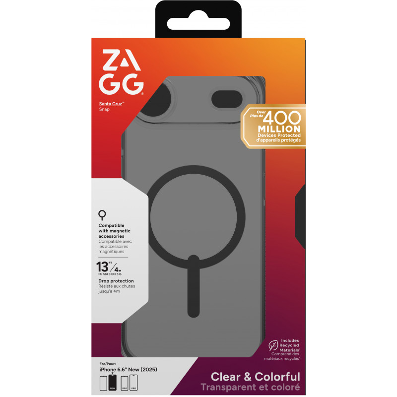 ZAGG Santa Cruz Snap funda para iPhone Air - negro medianoche