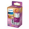 Philips LED Classic WarmGlow P45 transparente regulable E27 2,3W 250lm 2200-2700K