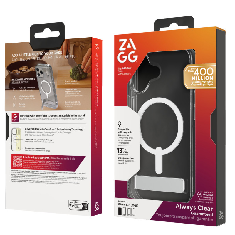 Funda ZAGG Crystal Palace Snap para iPhone 13 Pro Max - Transparente