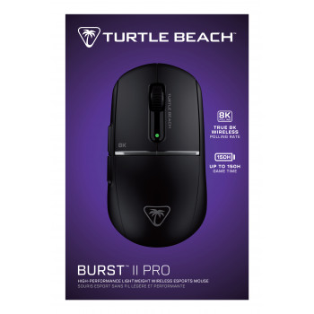Ratón gaming inalámbrico Turtle Beach Burst II Pro, negro (TBM-2102-05)