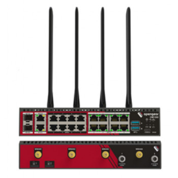 Opengear OM1308-8E-C con 8 puertos RS-232 (X1/X2 seleccionables) y switch de 8 puertos 1GbE