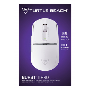 Ratón inalámbrico Turtle Beach Burst II Pro, blanco (TBM-2102-15)