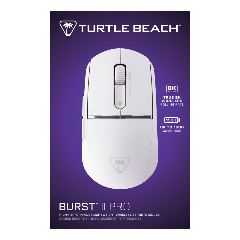Ratón inalámbrico Turtle Beach Burst II Pro, blanco (TBM-2102-15)