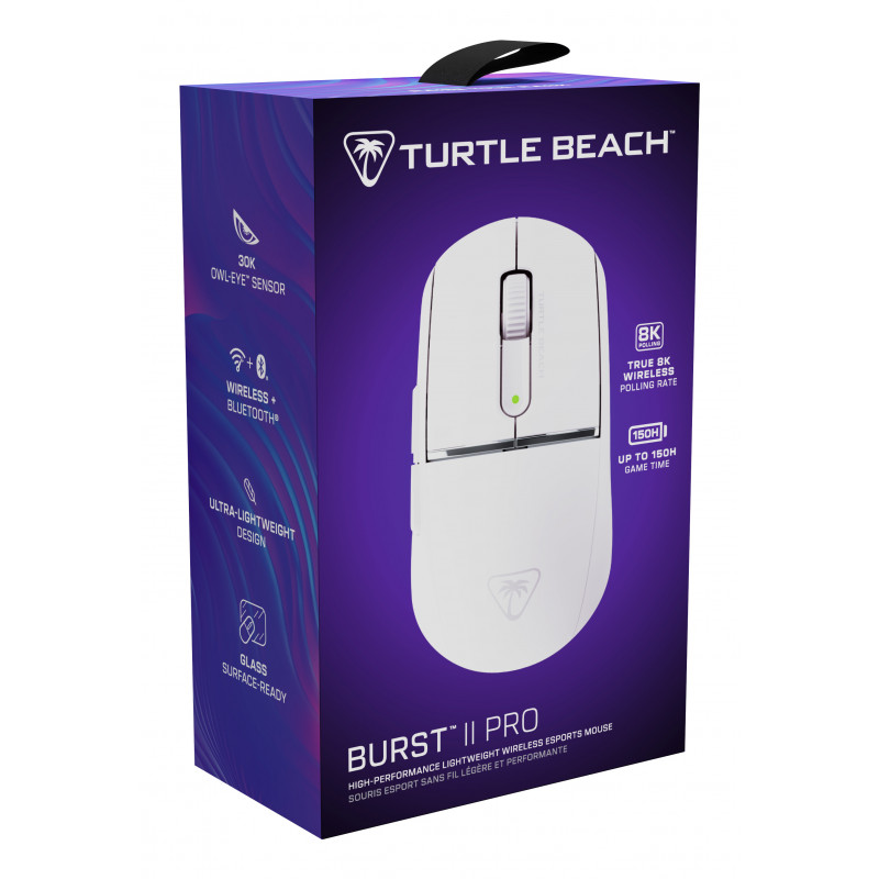 Ratón inalámbrico Turtle Beach Burst II Pro, blanco (TBM-2102-15)