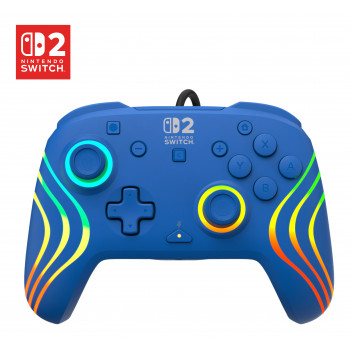 Turtle Beach Afterglow Wave mando con cable para Nintendo Switch 2, azul (TBC-8006-25)