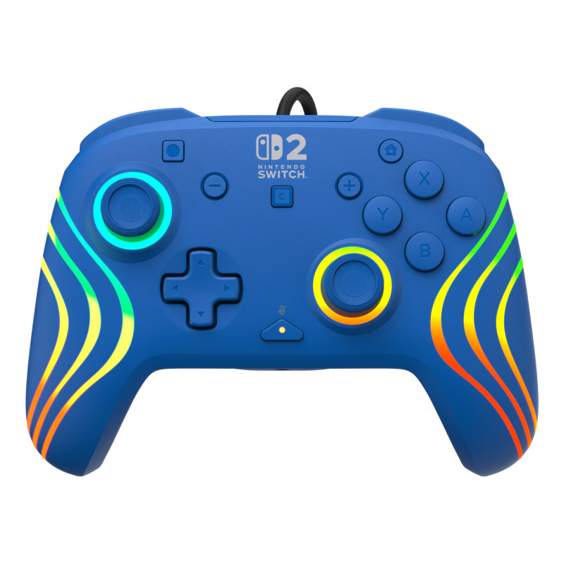 Turtle Beach Afterglow Wave mando con cable para Nintendo Switch 2, azul (TBC-8006-25)