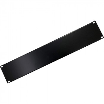Techly 302013 Panel ciego para rack 19 pulgadas 2U, acero, negro