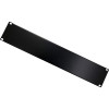 Techly 302013 Panel ciego para rack 19 pulgadas 2U, acero, negro