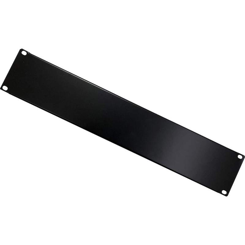 Techly 302013 Panel ciego para rack 19 pulgadas 2U, acero, negro