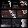 AXAGON HMC-KB-PT teclado USB-C 5Gbps (PT) hub 9 en 1