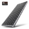 AXAGON HMC-KB-GE Teclado USB-C 5Gbps con hub 9 en 1, distribución alemana, HDMI 4K, Gigabit Ethernet, 100W PD, lector de tarjetas, Negro