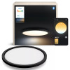 Philips Hue Aurelle Lámpara de panel redonda Negra - Lámpara de techo LED inteligente, ajuste de blanco, 2200 lm, Bluetooth y Zigbee