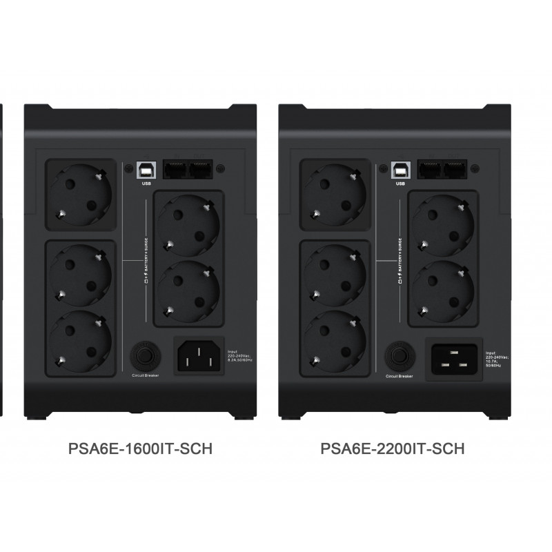 Vertiv PSA6E-2200IT-SCH SAI online de doble conversión 2200 VA (rack/torre, 5x C13, 1x C19)