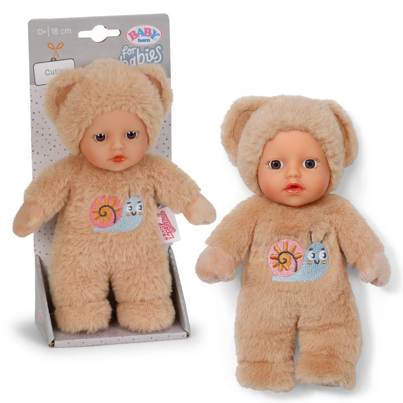 ZAPF CREATION Baby born for babies Cutie 3 Assorted 18cm Muñeca de tela