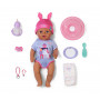 ZAPF CREATION BABY born Eva Click & Play Muñeca 43cm con pelo rubio y ojos azules