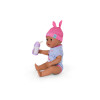 ZAPF CREATION BABY born Eva Click & Play Muñeca 43cm con pelo rubio y ojos azules