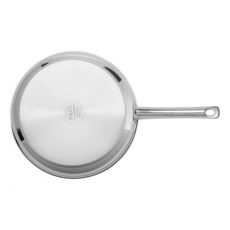 SILIT Calabria Set de sartenes 24 y 28 cm acero inoxidable con mangos negros
