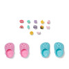 ZAPF CREATION BABY born zapatos de baño con púas, 2 pares, para muñecas de 43 cm