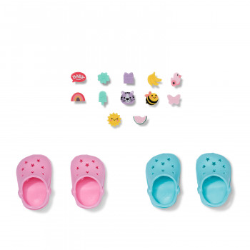 ZAPF CREATION BABY born zapatos de baño con púas, 2 pares, para muñecas de 43 cm