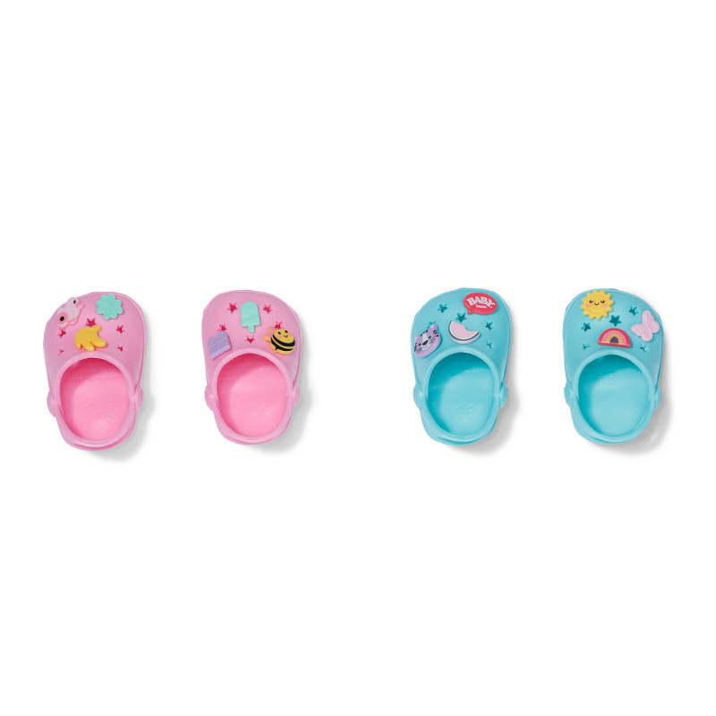 ZAPF CREATION BABY born zapatos de baño con púas, 2 pares, para muñecas de 43 cm