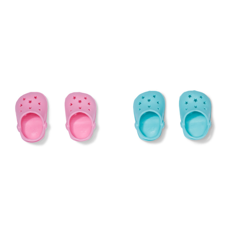 ZAPF CREATION BABY born zapatos de baño con púas, 2 pares, para muñecas de 43 cm