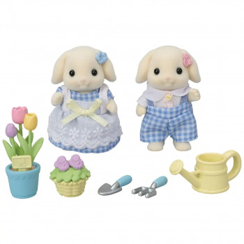 EPOCH Sylvanian Families - set de juego de flores y jardín con figuras