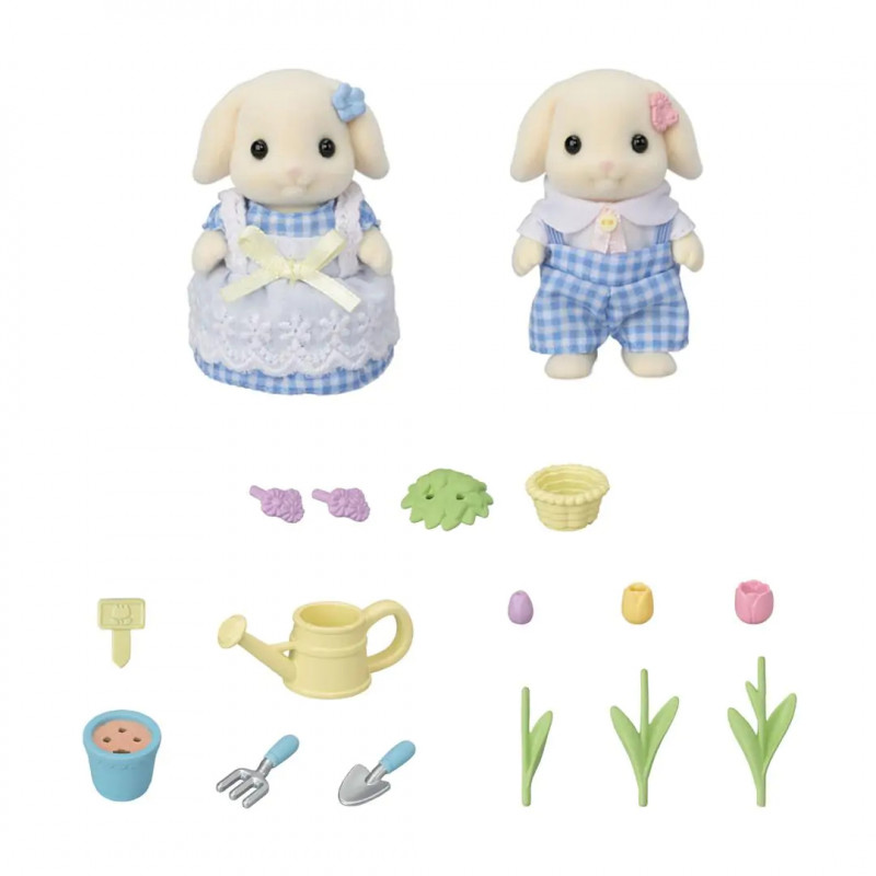 EPOCH Sylvanian Families - set de juego de flores y jardín con figuras